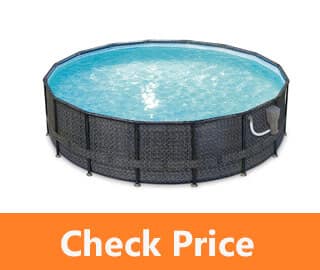 Summer Waves Elite 16ft x 48in Above Ground Frame Outdoor Swimming Pool
