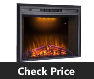 Valuxhome Electric Fireplace Recessed Fireplace